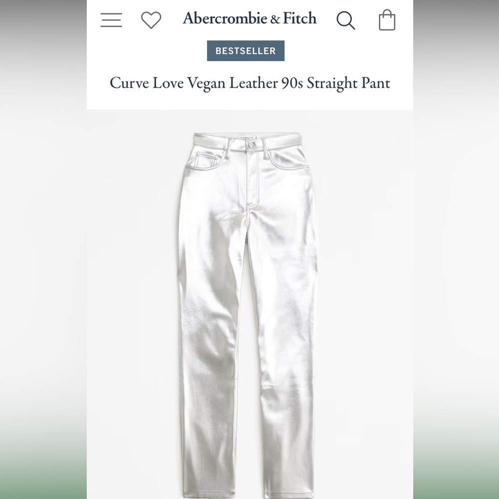 NWT Abercrombie & Fitch 90s Straight Ultra High Rise - Picture 2 of 4